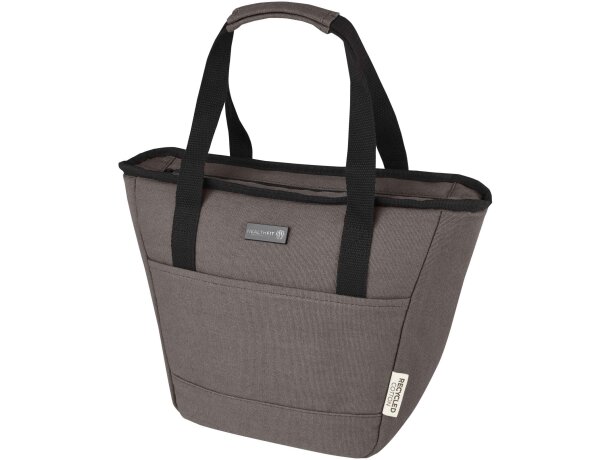 Bolsa térmica Joey 6L algodón reciclado certificado GRS Gris detalle 18