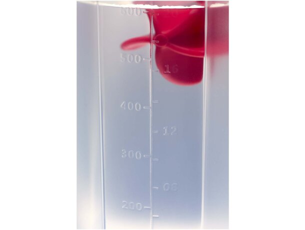 Bidón deportivo Forza 700ml con bola agitadora para batidos Rojo detalle 11