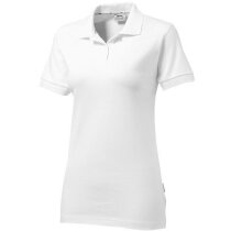 Polo de manga corta de mujer forehand de Slazenger 200 gr con logo blanco Polo de manga corta de mujer forehand de Slazenger 200 gr con logo blanco
