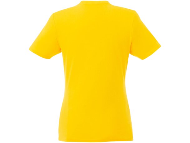 Camiseta de manga corta para mujer ”Heros” Amarillo detalle 7