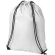 Mochila saco con cuerdas de poliéster 210d personalizada blanca