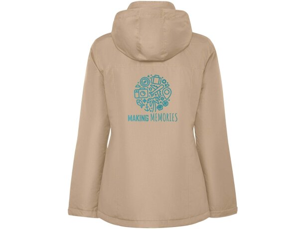 Parka acolchada America de Roly para mujer en poliéster reciclado detalle 11