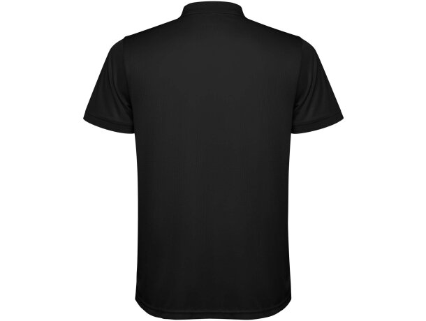 Polo manga corta hombre Tormo Roly poliéster reciclado Negro intenso detalle 2
