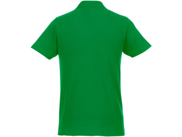 Polo de manga corta para hombre Helios Verde helecho detalle 44