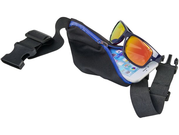 Riñonera deportiva flexible Nicolas Azul real detalle 8