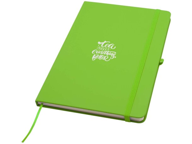 Libreta tapa dura A5 Spectrum Plus con papel certificado FSC Verde lima detalle 35