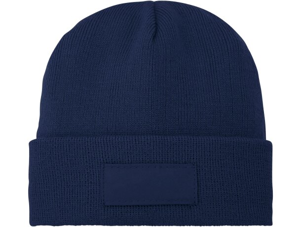 Gorro de lana con parche Boreas Azul marino detalle 36