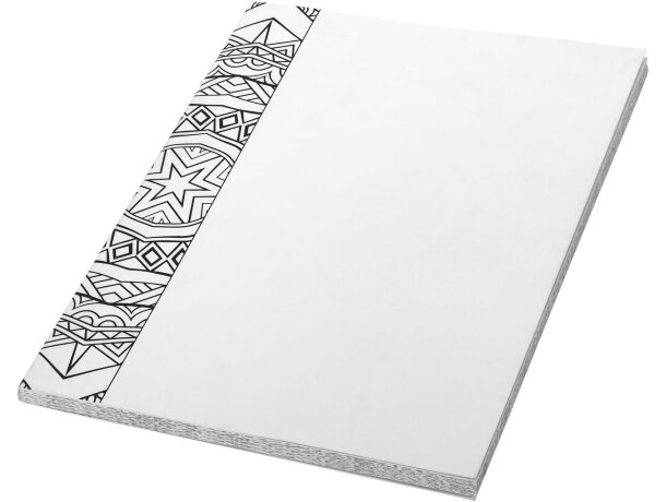 Libreta Para Colorear "doodle Colour Therapy" Blanco detalle 2