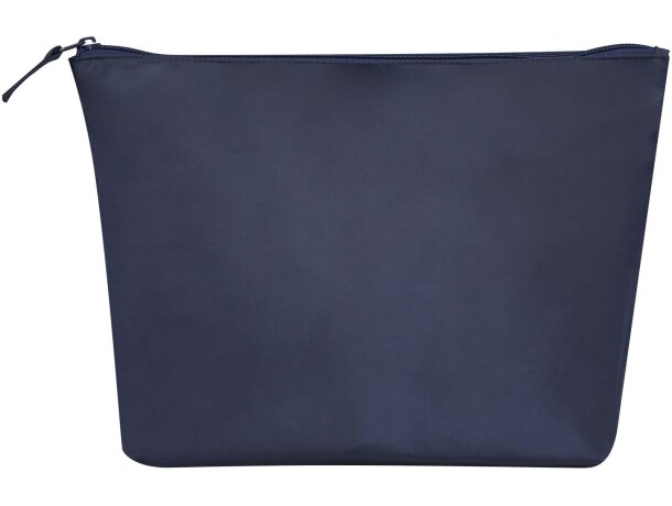 Set de neceseres de poliéster reciclado Swift con certificado GRS Azul marino detalle 8