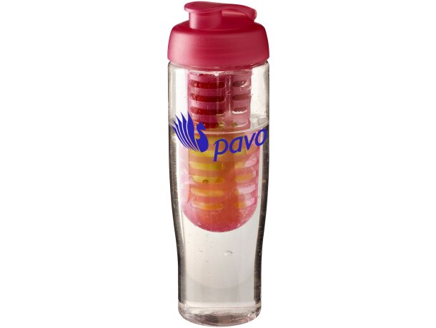 H2O Active® Tempo Bidón deportivo e infusor con Tapa Flip de 700 ml Transparente/rosa detalle 22