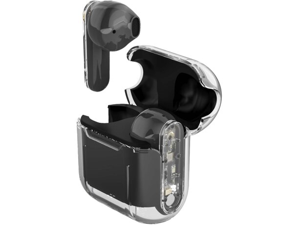Auriculares inalámbricos Prixton TWS162 con Bluetooth 5.1 Negro intenso detalle 1