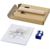 Caja para colorear de 8 piezas personalizada marrón Caja para colorear de 8 piezas personalizada marrón