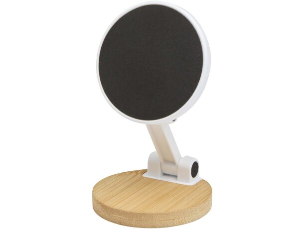 Soporte magnético plegable Alcor con bambú sostenible Blanco detalle 3
