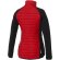 Chaqueta aislante híbrida mujer Banff con tejido repelente Rojo detalle 2