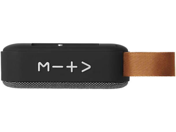 Altavoz Bluetooth Fashion con rejilla de tela tejida Gris detalle 7