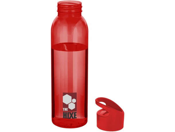 Botella de 650 ml con tapa de rosca personalizada personalizado rojo