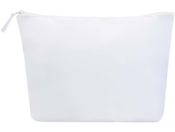 Set de neceseres de poliéster reciclado Swift con certificado GRS Blanco detalle 5