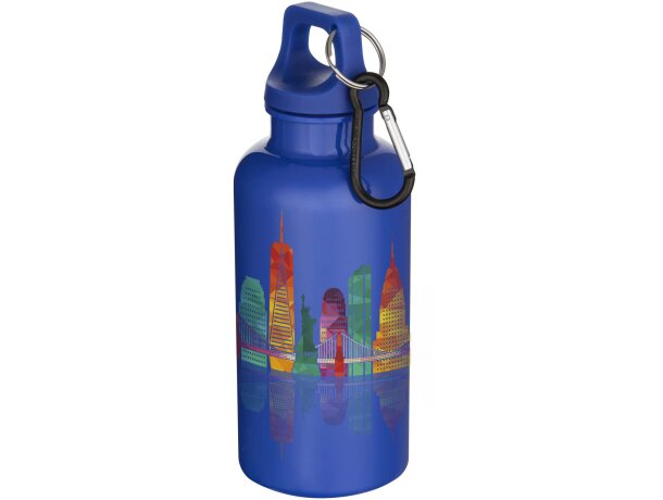 Botella Oregon 400ml de plástico PET reciclado certificado Azul oscuro detalle 3