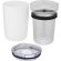 Vaso Bello vidrio borosilicato 420ml con carcasa reciclada Blanco detalle 4