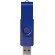 Memoria USB metálica Rotate 4GB con mecanismo rotativo Azul marino detalle 6