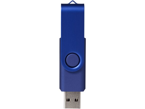 Memoria USB metálica Rotate 4GB con mecanismo rotativo Azul marino detalle 6
