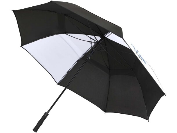 Paraguas cortaviento Jeff con apertura automática y fibra vidrio Blanco detalle 19