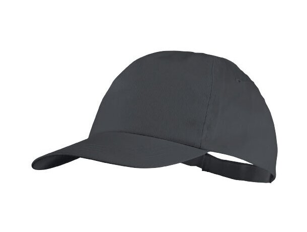 Gorra modelo básico de algodon para adulto con logo gris Gorra modelo básico de algodon para adulto con logo gris