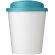 Vasos de plástico antiderrame pp reciclado 250ml Blanco/azul aqua detalle 4