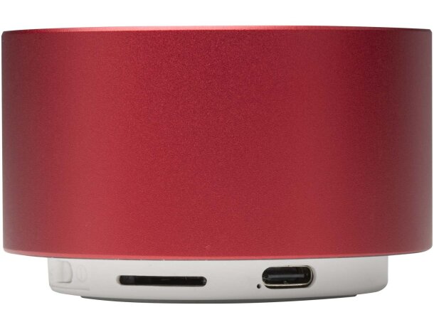 Altavoz inalámbrico bluetooth Ankaa aluminio reciclado 3W Rojo detalle 12
