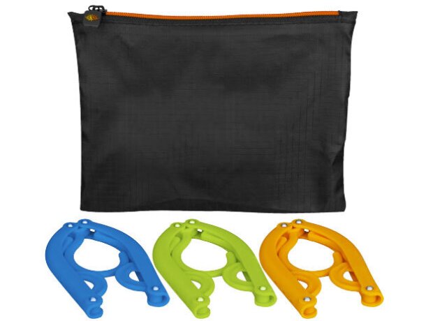 Set de perchas plegables de 3 unidades personalizado multicolor Set de perchas plegables de 3 unidades personalizado multicolor