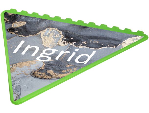 Rascador de hielo triangular Frosty de plástico reciclado Verde medio detalle 27