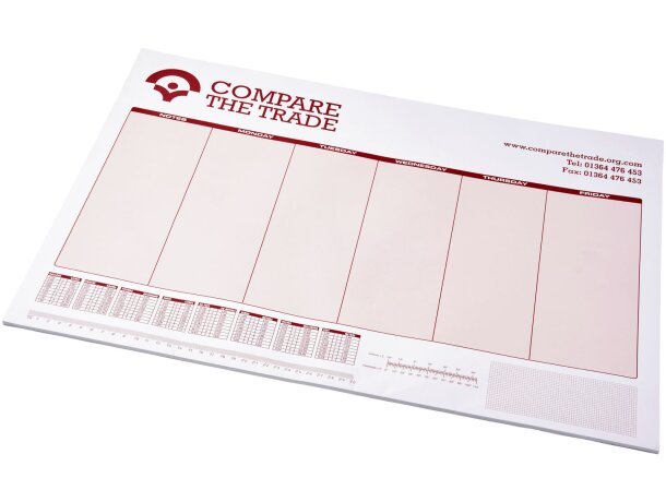 Libreta personalizada A3 Desk-Mate con adhesivo y hojas de 80 g/m² Blanco detalle 3