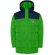 Chaqueta acolchada infantil Tallin Roly con capucha fija Verde helecho/azul marino detalle 7