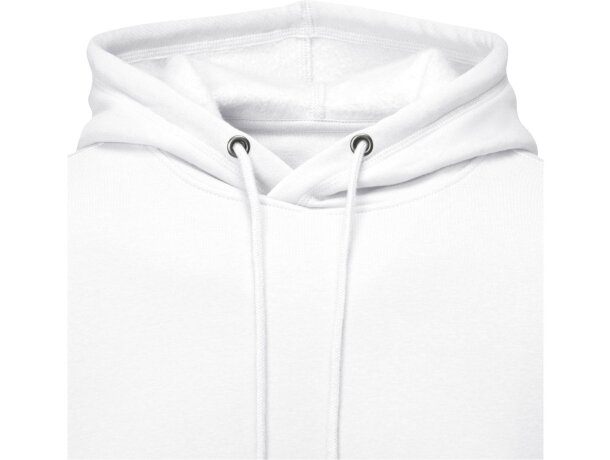 Sudadera con capucha Charon para hombre con interior afelpado Blanco detalle 5