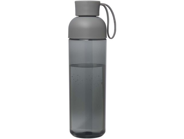 Botella agua RPET 600ml Illuminate con asa silicona Gris detalle 2