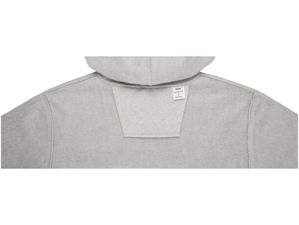 Sudadera con capucha Charon para hombre con interior afelpado Gris mezcla detalle 34