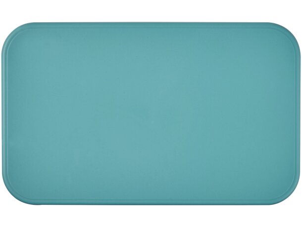 Fiambrera sostenible 700ml MIYO Renew de bioplástico Azul arrecife/blanco detalle 24