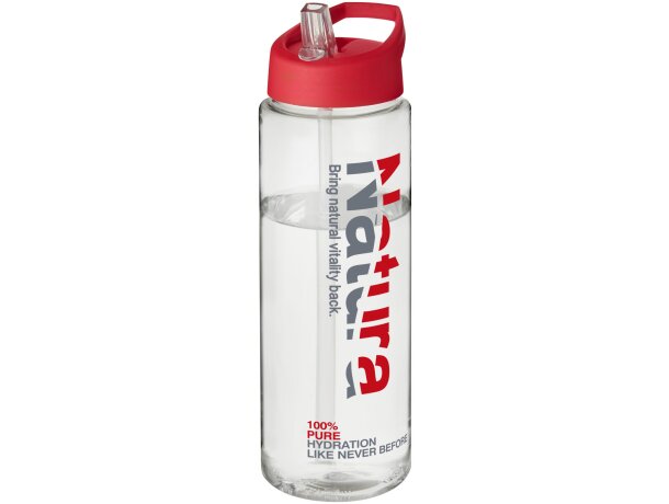 H2O Active® Vibe Bidón deportivo con tapa con boquilla de 850 ml Transparente/rojo detalle 31