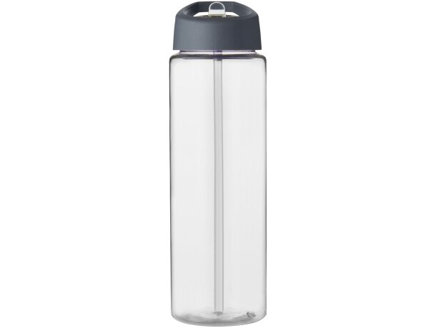 H2O Active® Vibe Bidón deportivo con tapa con boquilla de 850 ml Transparente/gris tormenta detalle 2