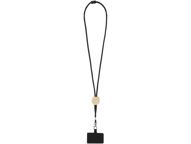 Lanyard para smartphone Adhab con detalles de bambú Blanco detalle 10