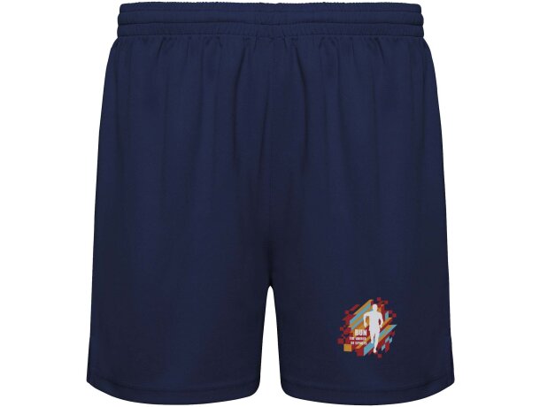 Pantalón corto deportivo infantil Player Roly poliéster Azul marino detalle 7