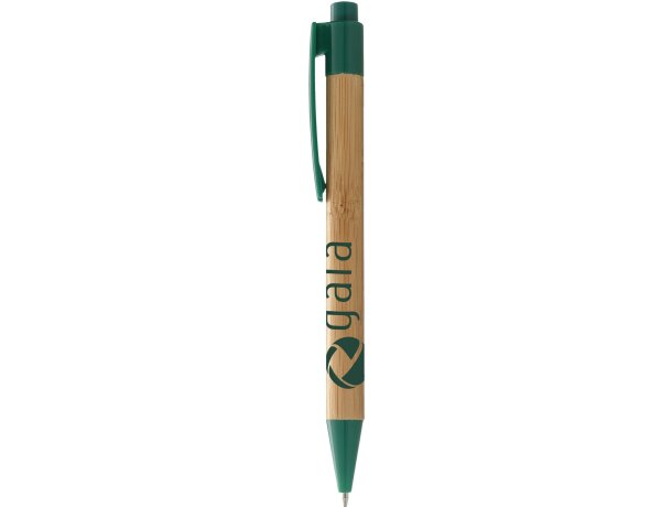 Bolígrafo de madera de bambú con clip