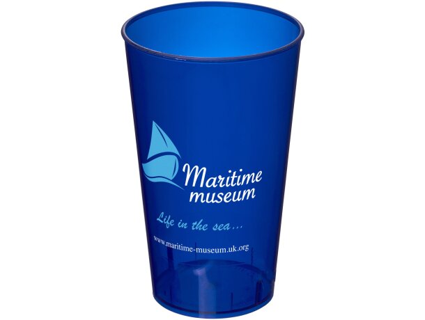 Vaso de plástico de 375 ml Arena Azul oscuro transparente detalle 17