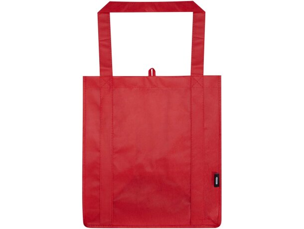 Bolsa tote non woven RPET Liberty con certificado GRS Rojo detalle 15