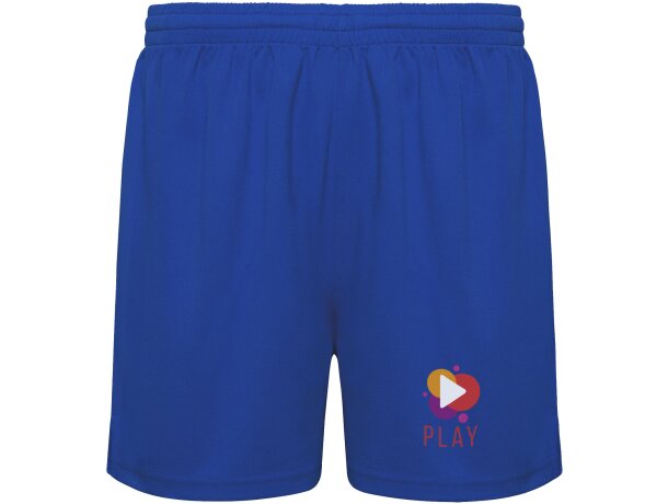 Pantalón corto deportivo infantil Player Roly poliéster Azul real detalle 4