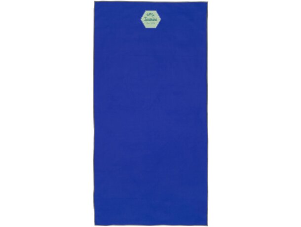 Toalla ultraligera secado rápido Pieter con certificación GRS Azul real detalle 13