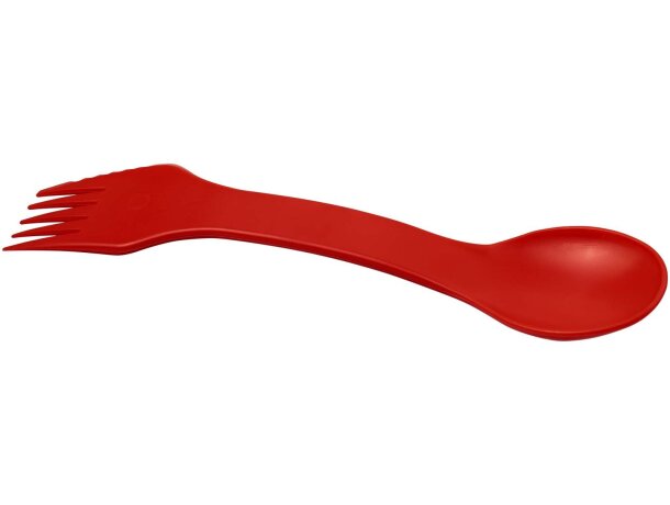Tenedor Epsy Rise en plástico HIPS con grabación personalizable Rojo detalle 6