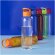 Botella de 650 ml con tapa de rosca personalizada merchandising azul real
