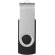 Memoria USB Rotate 16GB con cuerpo giratorio de aluminio Negro intenso detalle 4