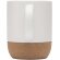 Taza cerámica Billie 300 ml con base de corcho Blanco detalle 3